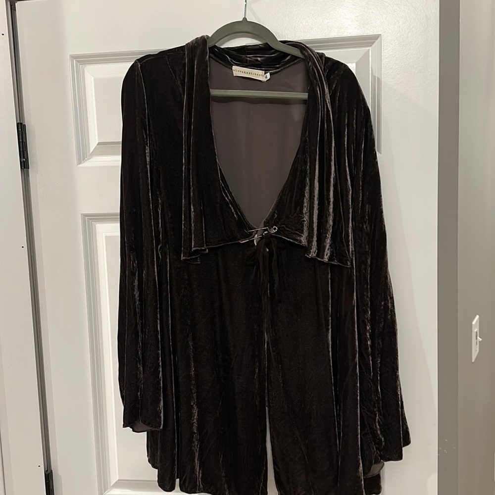Johnny Was 4LoveAndLiberty Velvet Jacket Wrap XL